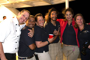 Group photo of the crew on the Nautilus Belle Amie